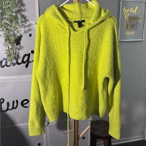 Forever 21 Neon Yellow Teddy Jacket
